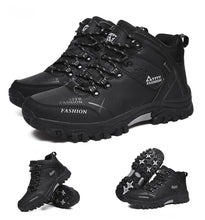 Load image into Gallery viewer, Brand Men Winter Snow Boots Waterproof Leather Sneakers Super Warm Men's Boots Outdoor Male Hiking Boots Work Shoes Size 39-47
