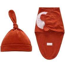 Load image into Gallery viewer, Newborn Wrapping Swaddle Baby Envelop Wrap Blanket Baby Hat Sleeping Bag Set Sleep Bag