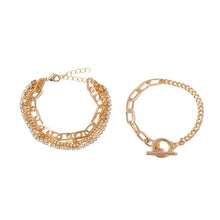 Load image into Gallery viewer, Bohemian Geometric Crystal Multi Layer Bracelets Bangles Charm Adjustable Lasso Bracelet Set For Women Luxury Jewelry Gifts