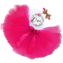 Load image into Gallery viewer, New 1st Birthday Tutu Baby Infant Christening Cake Dresses for Party Kids 1 Year Baby Girl For Birthday Party