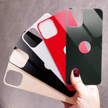 Load image into Gallery viewer, Back 9H Tempered Glass For iPhone 14 Plus 13 12 mini 11 Pro X XR XS Max Rear Screen Protector Protective Film Gold Black White Anti Scratch Edge to Edge Coverage Back Glass for iPhone