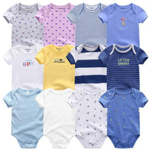Load image into Gallery viewer, Unisex Newborn Baby Rompers Clothing Infant Jumpsuits 100%Cotton Children 7Pcs/Lot Set for Girls and Boys Jumpsuits For Kids
