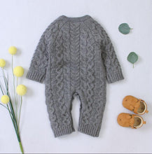 Load image into Gallery viewer, Handmade Knitted Baby Clothes Long Sleeve Newborn Baby Romper Winter Spring Baby Girl Romper Jumpsuit For Boys and Girls