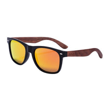 Load image into Gallery viewer, High Quality Bamboo Handmade Walnut Sunglasses For Men and Women with Anti-Reflect Mirror Sunglasses With UV400 Protection