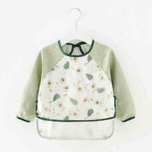 Load image into Gallery viewer, Cute Cartoon Print Baby Waterproof Long Sleeve Apron Children Feeding Smock Bib Baby Accessories
