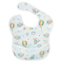 Load image into Gallery viewer, Waterproof Baby Bibs Polyester TPU Feeding Bibs Washable Baby Bibs with Food Catcher For Kids