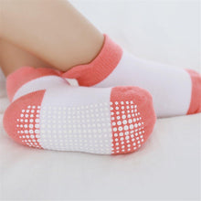 Load image into Gallery viewer, 6 Pairs Cotton Baby 's Non-slip Boat Low Cut Floor Socks With Rubber Grips For Boys & Girls Sock