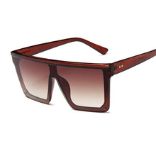Load image into Gallery viewer, Retro Modern Elegant Square Sunglasses for Women and Lady With Big Frame Fashion Girls Sunglasses In Vintage Style With UV400 Protection