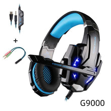 Load image into Gallery viewer, Modern Luxury Gaming STEVVEX Headset over-ear Game Earphones Wired gaming headset microphone Deep bass stereo headphones for PC and GAming