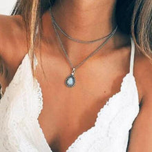 Load image into Gallery viewer, Modern Vintage Multilayer Crystal Gold Choker Pendant Necklace For Women Luxury Jewelry Perfect Gift Cool Style