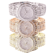 Load image into Gallery viewer, Fashion Watch Women Luxury Round Quartz Watch Wrist Watches for Women Shiny Gold Sliver Watches Wrist Watch For Ladies Gift