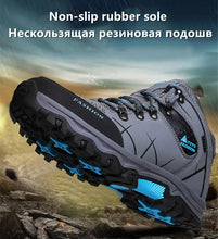 Load image into Gallery viewer, Brand Men Winter Snow Boots Waterproof Leather Sneakers Super Warm Men's Boots Outdoor Male Hiking Boots Work Shoes Size 39-47