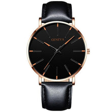 Load image into Gallery viewer, Minimalist Men's Fashion Ultra Thin Watch Simple Men Business Stainless Steel Mesh Belt Quartz Watch Relogio Masculino