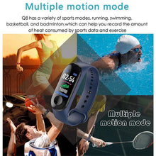 Load image into Gallery viewer, Smart Fitness Waterproof Sports Watches For IOS and Android Sistems Smartwatch With Heart Rate Monitor and Blood Pressure With Several Functions For Men Women and Kids