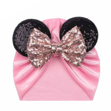 Load image into Gallery viewer, Modern Shiny Cute Dot Big Bow Baby Cap Hat For Girls Kids Flannel Beanie Autumn Winter Warm Girls Turbans