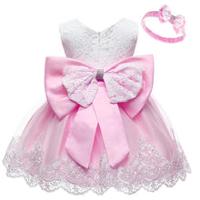 Load image into Gallery viewer, Luxury Modern Baby Girl Christmas Dress Newborn Baby Girls Bow Dresses For Baby 1st Year Birthday Party