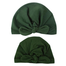 Load image into Gallery viewer, Modern Mom&Baby Turban Mother Baby Hat Headbands Mom Daughter Bow Knot Caps Print Solid Parent-Child Hair Accessories