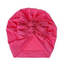 Load image into Gallery viewer, Modern Turban Baby Girls Bow Turban Hats Cotton Kids Beanie Children Hats Accessories For Girls Baby