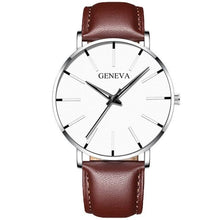 Load image into Gallery viewer, Minimalist Men's Fashion Ultra Thin Watch Simple Men Business Stainless Steel Mesh Belt Quartz Watch Relogio Masculino