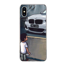 Load image into Gallery viewer, Boy See Sports Car Drift Phone Case For Iphone 14 11 12 13 Pro Max Xr X Xs Mini 8 7 Plus 6 6s Se 5s Soft Silicone Gel Cover For Iphone