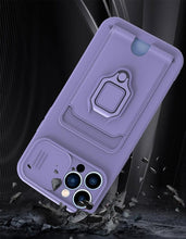 Load image into Gallery viewer, Lightweight Heavy Duty Protective Case With Rotatable Kickstand Ring For iPhone 13 14 Case Magnetic Ring Holder Cover for iPhone 12 11 14 Pro Wallet Card Armor iphone Case