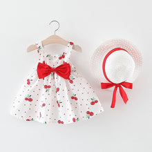 Load image into Gallery viewer, Luxury Handmade Elegant Modern Newborn Baby Girl Birthday & Princess Baby Dress With Hat
