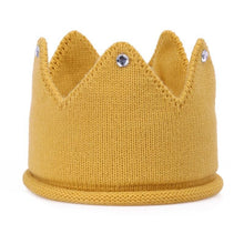 Load image into Gallery viewer, Modern Luxury New Trend Baby Hat Girls and Boys Crown Knitted Cap Toddler Empty Top Hats Newborn Design Woolen Yarn Bonnet For Kids