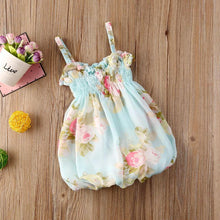 Load image into Gallery viewer, Luxury Modern Colorful Floral Design Toddler Baby Girl Summer Floral Print Sleeveless Dress FOr Baby Girls