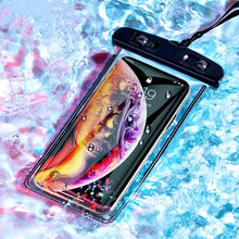 Load image into Gallery viewer, Universal Waterproof Phone Case Water Proof Bag Mobile Cover For iPhone 13 12 11 Pro Max X Xs 8 Waterproof Pouch Phone Black Underwater Case