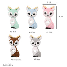 Load image into Gallery viewer, New Sets Baby Silicone Teether Rodent Silicone Animal Fox Teeth Chew Children Goods
