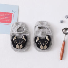 Load image into Gallery viewer, 1 Pair Cartoon Cotton Baby Rubber Sole Anti Slip Floor Socks For Newborn Girls And Boys Kids