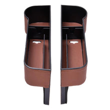 Load image into Gallery viewer, Multifunctional Car Seat Gap Storage Box Cup PU Leather Pocket Catcher Organizer Phone Bottle Cups Holder Car Accessories
