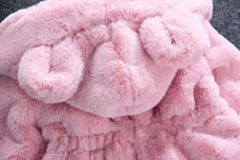 Load image into Gallery viewer, Baby Girl Modern Designer Style Jacket Hooded Cute Thicker Warm Soft Toddler Coat For Kids
