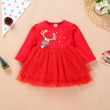 Load image into Gallery viewer, New Princess Baby Kids Girls Christmas Solid Deer Tutu Skirt Dress Unique Design Perfect Gift