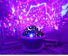 Load image into Gallery viewer, LED starry Night Light Projector Lamp For Baby And Children Sleep Room Interesting Light Shot Modern Lamp