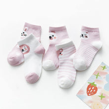 Load image into Gallery viewer, 5Pair Set Cotton Baby Girls Socks Thin Summer Breathable Mesh Kids Toddler Socks Cute Cartoon Children Socks Infant Socks for Kids