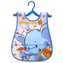 Load image into Gallery viewer, Fashion Printed Adjustable Animal Plastic Waterproof Lunch Feeding Bibs Feeding Cloth for Children In Modern Design