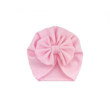 Load image into Gallery viewer, Baby Girl Hat Turban With Bow Knot Infant Beanie Solid Big Bowknot Cap For Girls Kid Hats