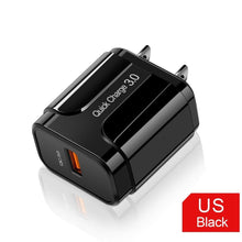 Load image into Gallery viewer, Portable 18W Quick Charge 3.0 USB Charger QC 3.0 4.0 USB Plug Phone/Fast Charger Adapter For Phones