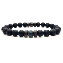 Load image into Gallery viewer, Lava Stone Men Wrist Bracelet Natural Moonstone Bead Tibetan Chakra Diffuser Bracelets For Men Jewelry Cool Gifts