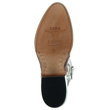 Load image into Gallery viewer, Men's Cognac Ostrich Print Cowboy Boots (H7002)