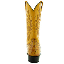 Load image into Gallery viewer, Men's Mantequilla Ostrich Print Cowboy Boots (H7002)