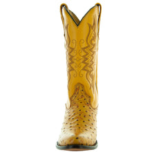 Load image into Gallery viewer, Men's Mantequilla Ostrich Print Cowboy Boots (H7002)