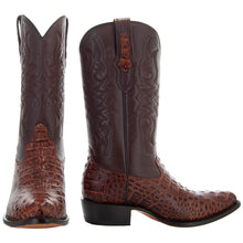 Load image into Gallery viewer, Soto Boots Men's Gator Tail Print Cowboy Boots Cognac (H7006)