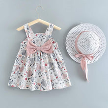 Load image into Gallery viewer, Luxury Handmade Elegant Modern Newborn Baby Girl Birthday & Princess Baby Dress With Hat
