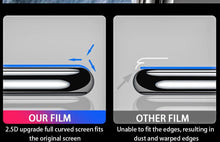 Load image into Gallery viewer, 3pcs Full Cover Protective Glass On For Iphone 11 12 13 Pro Max Tempered Glass Film Iphone X Xr Xs Screen Protector Curved Edge Anti Scratch Bubble Free Smooth Tempered Glass Screen Protector