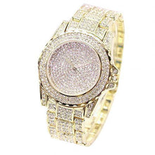 Load image into Gallery viewer, Fashion Watch Women Luxury Round Quartz Watch Wrist Watches for Women Shiny Gold Sliver Watches Wrist Watch For Ladies Gift
