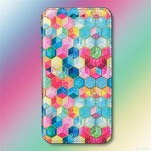 Load image into Gallery viewer, Multicolored Phone Case For iPhone 13 12 11 Pro Mini Cover Wallet Card Slot Flip Magnetic Leather PU Leather Flip Wallet Cover with Card Slots Case Cover