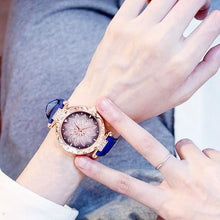 Load image into Gallery viewer, Women Elegant Popular Watch Set Starry Sky Ladies Bracelet Watch Casual Leather Sports Quartz Wristwatch For Women and Girls