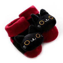 Load image into Gallery viewer, Cartoon Newborn Baby Toddler Floor Non-slip Socks Cotton With Bell Doll Baby Girls & Boys Soft Shoes For Kids